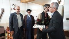 عیادت مدیرکل فرهنگ و ارشاد اسلامی گلستان از پیشکسوت موسیقی علی‌آبادکتول