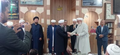 مراسم تکریم و معارفه امام جمعه اهل سنت کلاله برگزار شد
