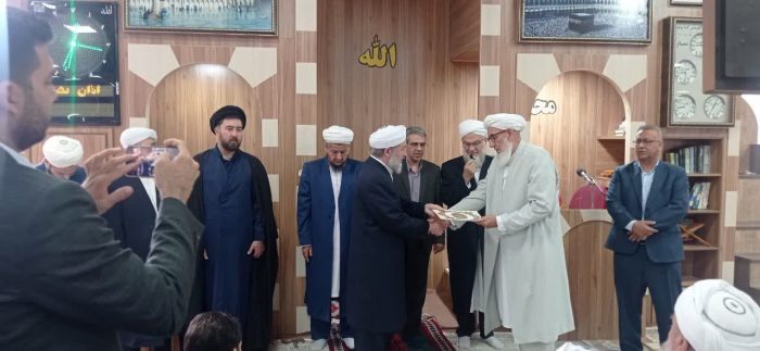 مراسم تکریم و معارفه امام جمعه اهل سنت کلاله برگزار شد