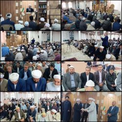 برگزاری آیین تکریم و معارفه امام جمعه جدید اهل سنت مجتمع داغستانی شهرستان کلاله ‌