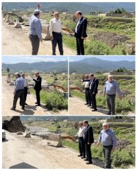 دیوارسازی ضلع جنوب‌شرقی رودخانه کفشگیری فاضل‌آباد در محدوده شهری کلید خورد