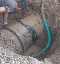 پایان عملیات رفع نشتی خط انتقال آب شرب علی‌آباد کتول