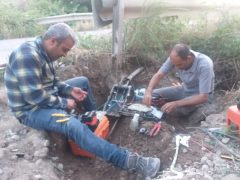 بازسازی شبکه فیبر نوری مخابرات در مسیر روستای قلی تپه به شهر دوزین شهرستان مینودشت