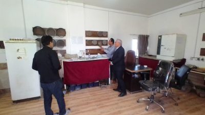 بازدید مدیر و معاون فنی آزمایشگاه فنی و مکانیک خاک استان گلستان از پروژه زهکشی اراضی شهرستان آق‌قلا