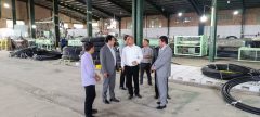 مدیرکل تعاون، کار و رفاه اجتماعی گلستان از واحدهای تولیدی شرکت تعاونی مقاومت بندر بازدید کرد