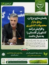 رئیس جهاد کشاورزی گلستان: مطالبات کشاورزان با سرعت بیشتری پرداخت می‌شود