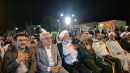 اجتماع مردم همزمان با موج صد و ششمین تجمعات شبانه مردم در میدان مختوم‌قلی بندرترکمن برگزار شد