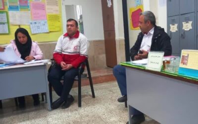 حضور امدادگران اداره گاز منطقه یک در مانور زلزله مدرسه شهید علی مدنی گرگان