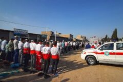 ارائه خدمات امدادی به نمازگزار گلستانی در نماز عید سعید فطر با مشارکت ۲۰۰ نیروی داوطلب