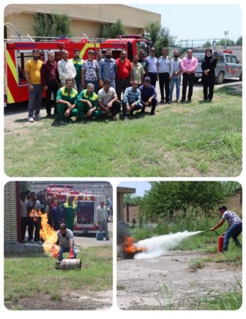 مانور ایمنی و آتش نشانی در شهرک صنعتی گرگان۲ برگزارشد