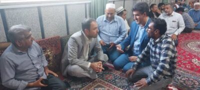 حضوررئیس اداره مخابرات شهرستان آق قلا در میز خدمت شهرستان انبار الوم