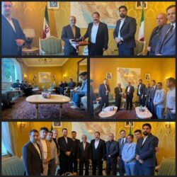 دیدار رئیس اتاق بازرگانی ، صنایع ، معادن و کشاورزی گرگان و هیات همراه با صبوری سفیر ایران در ایتالیا