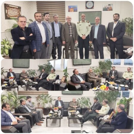 دیدار رئیس مرکز بهداشت با فرمانده انتظامی استان به مناسبت هفته فراجا