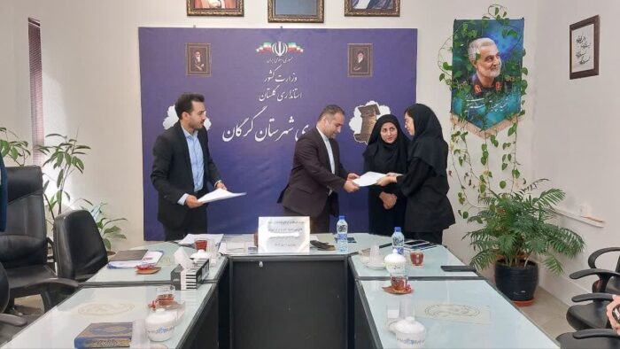 نشست فرماندار گرگان با نخبگان مهارتی اعزامی المپیاد کشوری