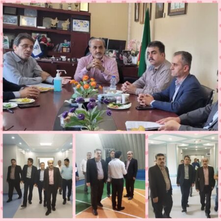 بازدید مدیر درمان گلستان از بیمارستان خاتم الانبیاء (ص) گنبد کاووس