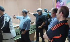برگزاری مسابقه دوستانه تیراندازی بین دو تیم گاز گلستان و مازندران