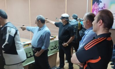 برگزاری مسابقه دوستانه تیراندازی بین دو تیم گاز گلستان و مازندران