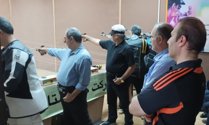 برگزاری مسابقه دوستانه تیراندازی بین دو تیم گاز گلستان و مازندران