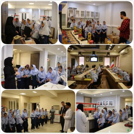 بازدید دانش آموزان مدرسه رجبی استرآبادی از اداره کل استاندارد گلستان