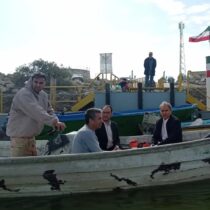 بازدید دبیر کل انجمن قایق های تندرو کشور از اسکله فلزی حوضچه بندر و اسکله قایقرانی تفریحی بندر ترکمن