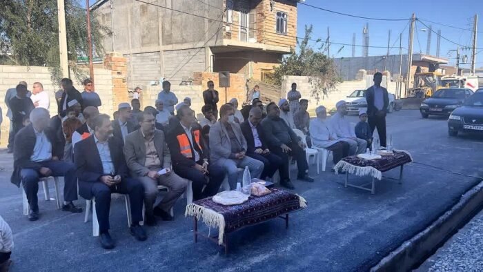 افتتاح طرح هادی روستای صیدآباد و چاپاقلی به مساحت ۱۲ هزار متر مربع