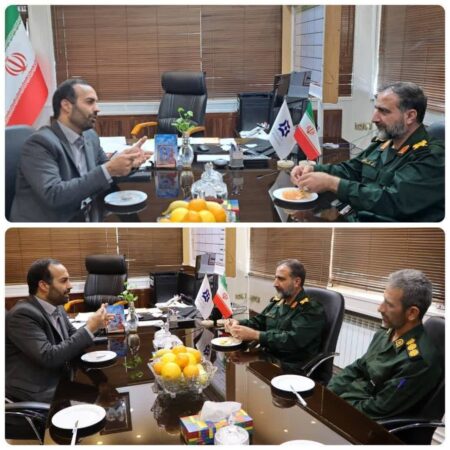 دیدار فرمانده سپاه نینوا گلستان با مدیرکل غله و خدمات بازرگانی استان گلستان