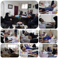 اهدای خون مدیران و کارکنان اداره کل ثبت احوال استان گلستان