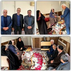 تجلیل از مادر شهید البرزی توسط رئیس مخابرات شهرستان بندرگز