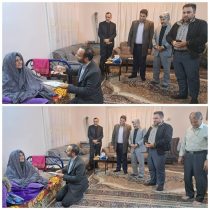 دیدار مدیرکل غله و خدمات بازرگانی استان گلستان با خانواده معظم شهیدان میرحسینی