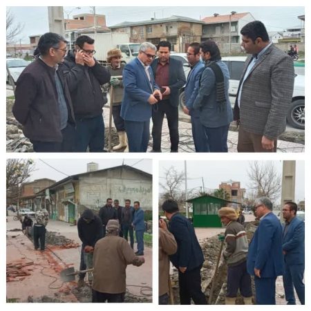 بازدید فرماندار وشهردار شهرستان گمیشان ازعملیات توسعه فیبر نوری مخابرات