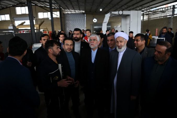 آیین افتتاح واحد صنعتی در شهرک صنعتی آق قلا با حضور استاندارگلستان