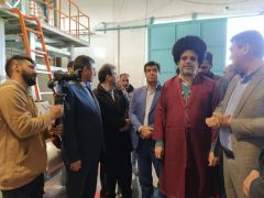 افتتاح واحد صنعتی ترکمن غنچه آق قلا در شهرک صنعتی بندرترکمن