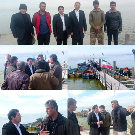 بازدید مدیر کل توسعه منابع انسانی و پشتیبانی سازمان بنادر و دریانوردی از زیر ساخت های اسکله تفریحی بندرگز و بندرترکمن
