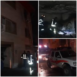 نجات ساکنین منزل مسکونی در کوی طبیعت که طعمه حریق شده بود