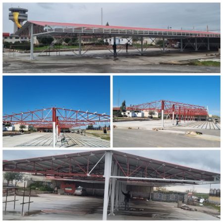 احداث پارکینگ مسقف خودرو و بهسازی محوطه ساختمان اداری شماره ۲ فرودگاه گرگان