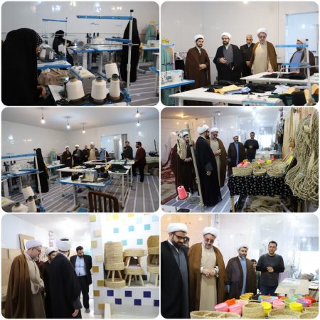 بازدید مدیر کل بقاع و اماکن مذهبی سازمان اوقاف و امور خیریه از کارگاه طرح شمیم خدمت در امامزاده عبدالله(ع) گرگان