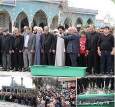 تشییع و خاکسپاری پیکر مادر شهید سنگدوینی در گرگان برگزار شد