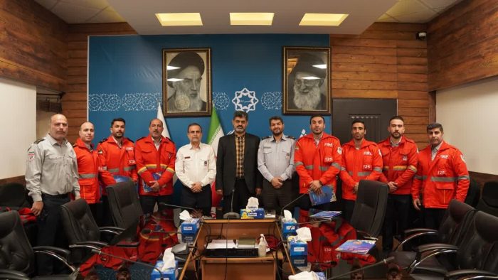 تجلیل شهردار گرگان از تیم نائب قهرمان آمادگی جسمانی آتش نشانی در المپیاد کشوری