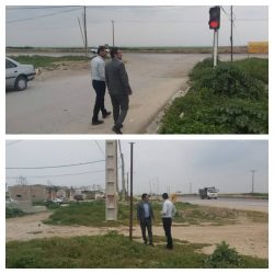 بازدید میدانی رئیس مخابرات شهرستان گمیشان از روستای آرخ کوچک