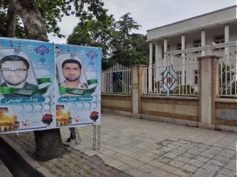 گرگان مزین به تمثال شهدای مدافع حرم و امنیت شد