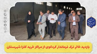 بازدید خانم ترک فرماندار کردکوی از مراکز خرید کلزا