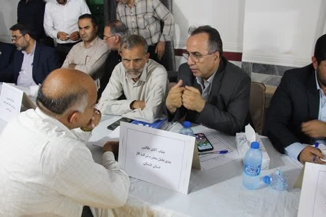 برپایی میز خدمت و پاسخگویی مدیرعامل شرکت گاز استان گلستان در شهر سنگدوین