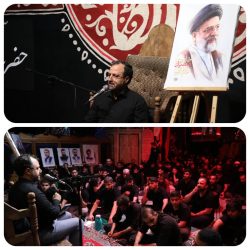 وزیر اقتصاد در جمع عزادران امام زاده یحیی ابن زید گنبد کاووس در شب عاشورا