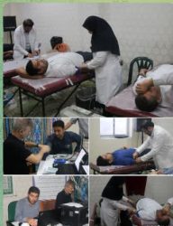 مدیرعامل و جمعی از کارکنان کارخانه شیر پگاه گلستان خون اهدا کردند
