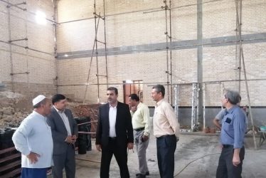 بازدید فرماندار علی آبادکتول از دو سالن ورزشی در حال ساخت