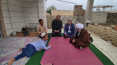 دیدار صمیمی و همراه با عطوفت مدیرکل و مسئول دفتر نمایندگی ولی فقیه در بنیاد مسکن استان با « آقا مصطفی »