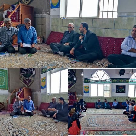 برپایی میز خدمت مدیر کل بهزیستی در روستای همت آباد فندرسک شهر خان ببین