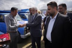 آیین تحویل ۷۸ خودروی حمل پسماند به دهیاری‌های استان برگزار شد