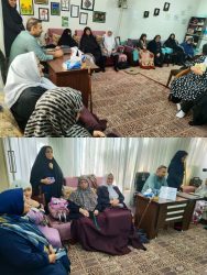 دیدار دکتر دنکوب مدیر شبکه، درویشی مسئول واحد سلامت خانواده با مرکز توانبخشی (یاس) در روز جهانی سالمند