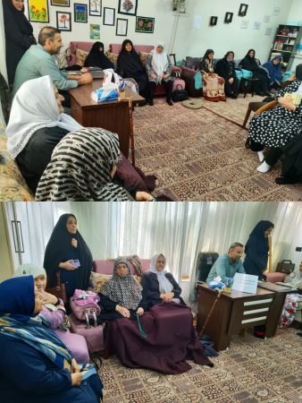 دیدار دکتر دنکوب مدیر شبکه، درویشی مسئول واحد سلامت خانواده با مرکز توانبخشی (یاس) در روز جهانی سالمند